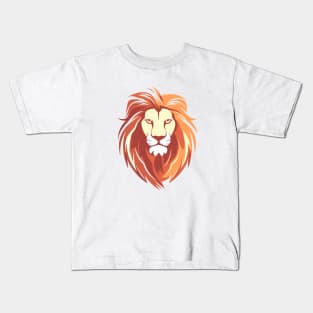 Lion Animal Freedom World Wildlife Wonder Vector Graphic Kids T-Shirt